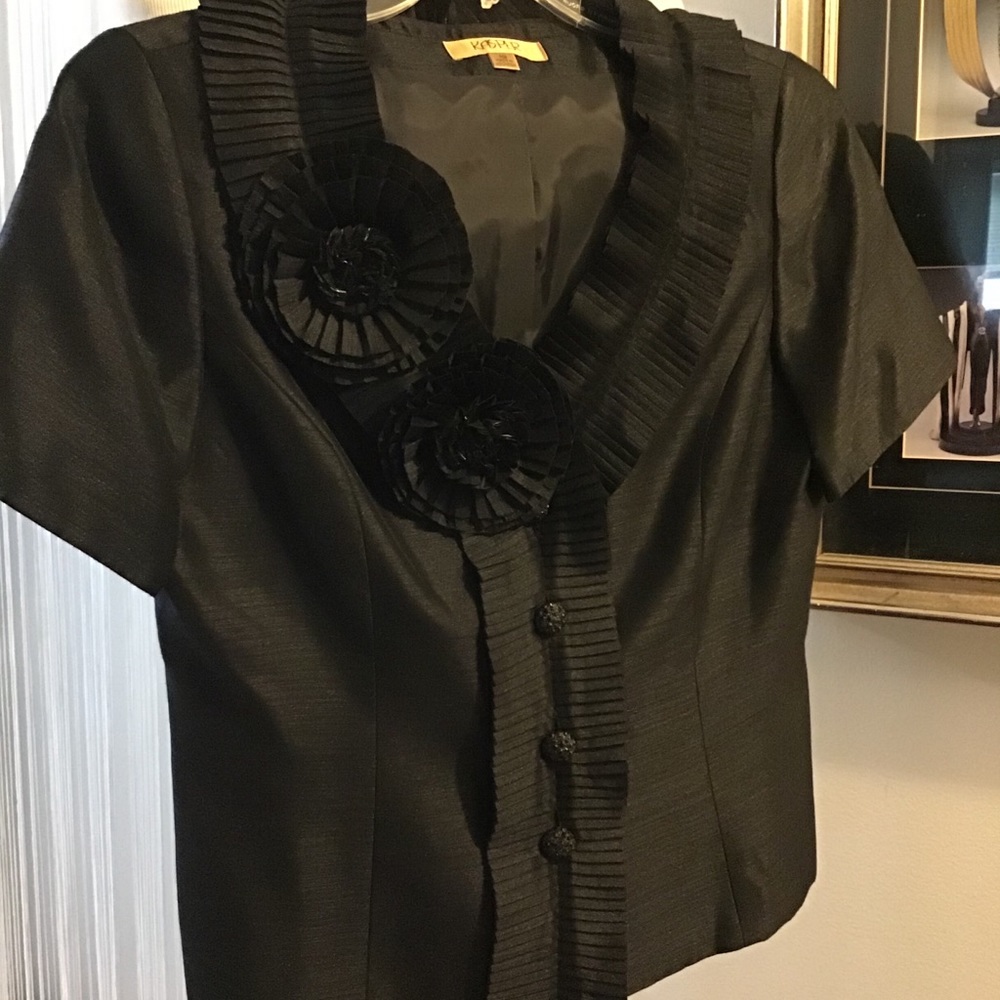 Kasper Black Skirt Suit